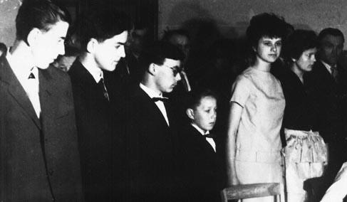 Jugendweihe 1963 in Kobrow, bei Sternberg.